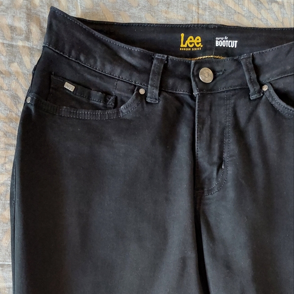 Lee curvy fit black bootcut jeans size 10 short - Picture 2 of 12